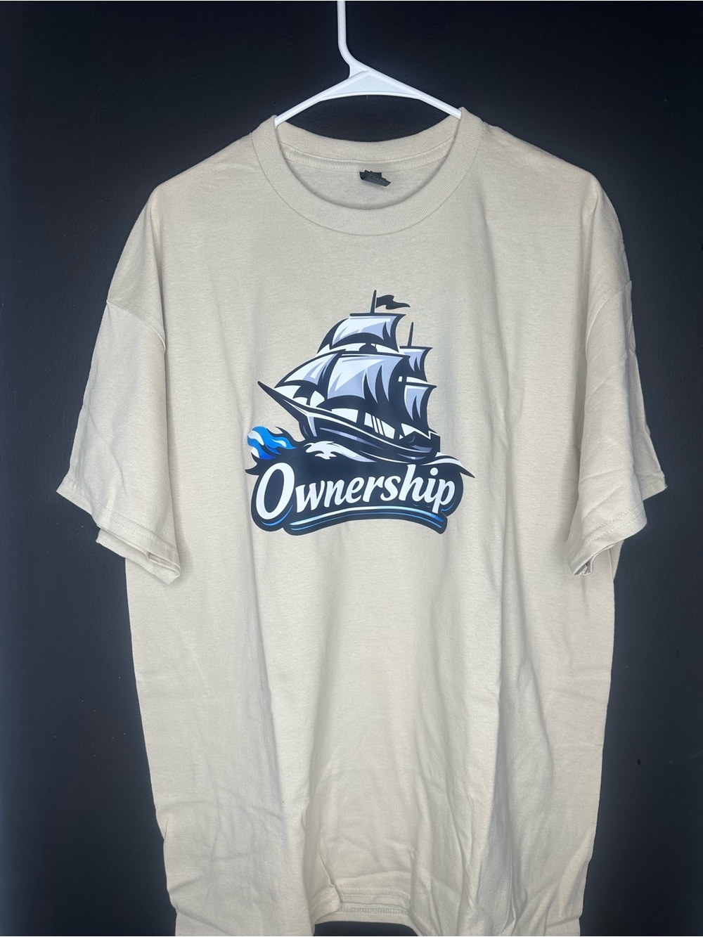 Ownership Crewneck Graphic Tee - Cream